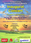 Poster of Inaugural Concert - 29th October 2011 - Click to enlarge